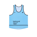 Campus Crop Tank Top - Baby Blue / Black