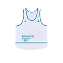 Campus Crop Tank Top - White / Kelly Green
