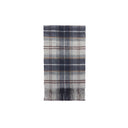 Barbour Wool Cashmere Tartan Scarf - Grey Midnight Tartan