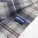 Barbour Wool Cashmere Tartan Scarf - Grey Midnight Tartan