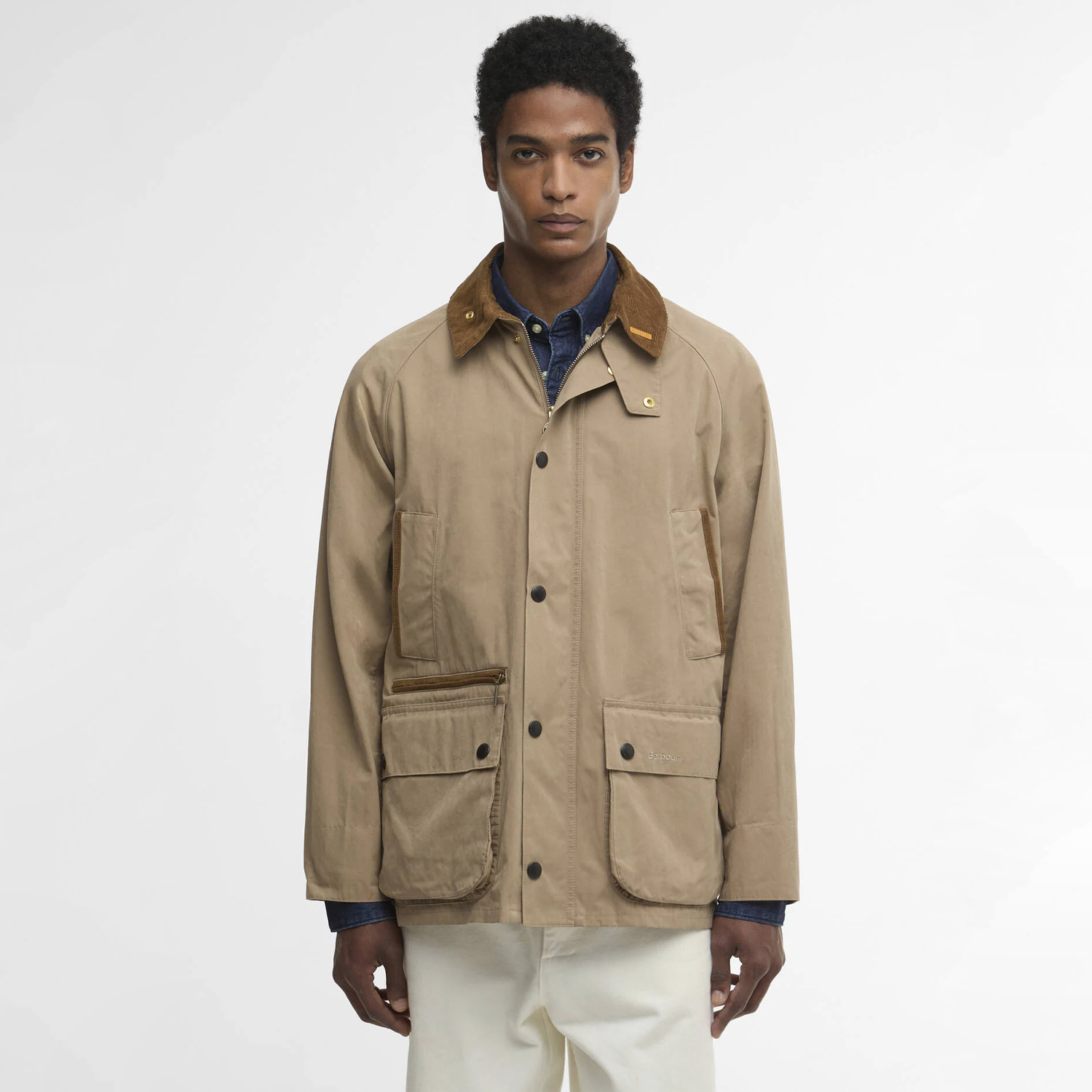 ジャケット・アウター Barbour BEDALE Barbour Bedale Casual Jacket - Military Brown – Stomping Ground