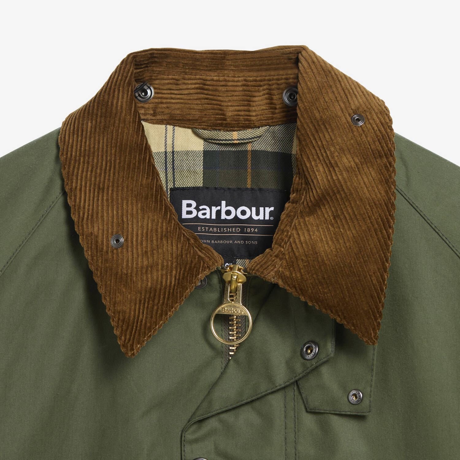 Barbour OS Transport Wax Jacket - Light Moss – Stomping Ground