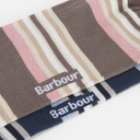 BARBOUR Summer Stripe 2 Pack Socks - Pink / Navy