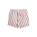 Fine Stripe Swim Trunk - Red & Blue