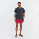 Solid Sangria Swim Trunk