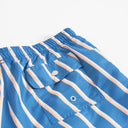 Yellow & White Fine Stripe Swim Trunk