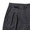 2 Pleats Shorts Wool Tropical - Charcoal