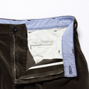 2 Pleat Trouser Corduroy - Dark Brown