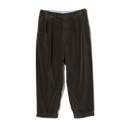 2 Pleat Trouser Corduroy - Dark Brown