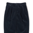 2 Pleat Trouser Corduroy - Navy