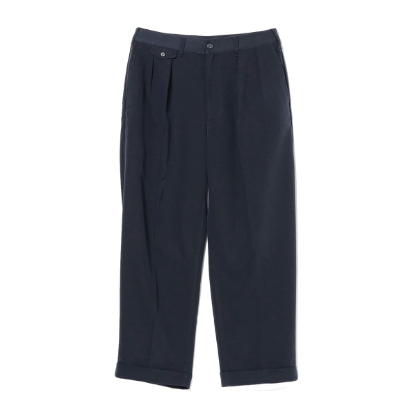 Beams Plus 2 Pleats Trousers PE Twill - Navy – Stomping Ground