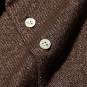 Knit Polo 9g - Wool Shaggy Yarn - Dark Brown
