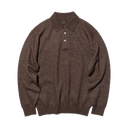 Knit Polo 9g - Wool Shaggy Yarn - Dark Brown