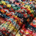 Aran Cardigan Patchwork - Kasuri Red