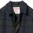 Bal Collar Coat Harris Tweed - Black Watch
