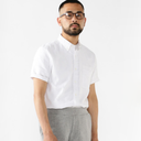 BD Oxford Coolmax Linen SS - White