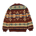 Cardigan Boa Jacquard - Brown