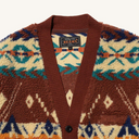 Cardigan Boa Jacquard - Brown