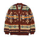 Cardigan Boa Jacquard - Brown