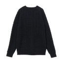 Cable 5g Crewneck - Navy