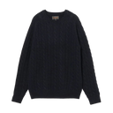 Cable 5g Crewneck - Navy