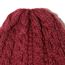 Cable Watch Cap - Wine