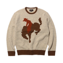 Intarsia Knit Crewneck - Beige