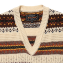 Fair Isle Knit Vest - Beige