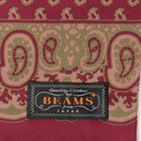 Geometric Print Silk Scarf - Wine