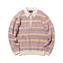 Half Zip Knit Polo Jacquard - Off White