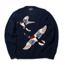 Intarsia Crewneck Duck - Navy