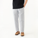 IVY Trousers Ankle-Cut Coolmax® Seersucker - Blue Stripe