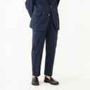 IVY Trousers Ankle-Cut Coolmax® Seersucker - Navy Solid