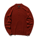Knit 9G Polo - Burgundy