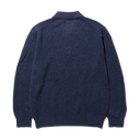 Knit 9g Nep Polo - Navy