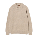 Knit 9g Nep Polo - Beige