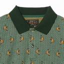Knit Polo Pattern Jacquard - Green