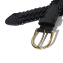 Leather Mesh Belt - Black