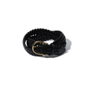 Leather Mesh Belt - Black