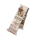 Muffler Jacquard Nordic Scarf - Brown