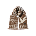Muffler Jacquard Nordic Scarf - Brown