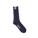 Solid Rib Sock - Navy