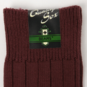 Solid Rib Sock - Burgundy