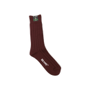 Solid Rib Sock - Burgundy