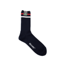 School Boy Sock - Navy / White / Red