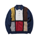 Knit Polo Shaggy 9G - Blue