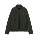 American Script Half Zip Sweat - American Script Half Zip Sweat - Raven