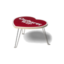 Heart Folding Table - Red/White