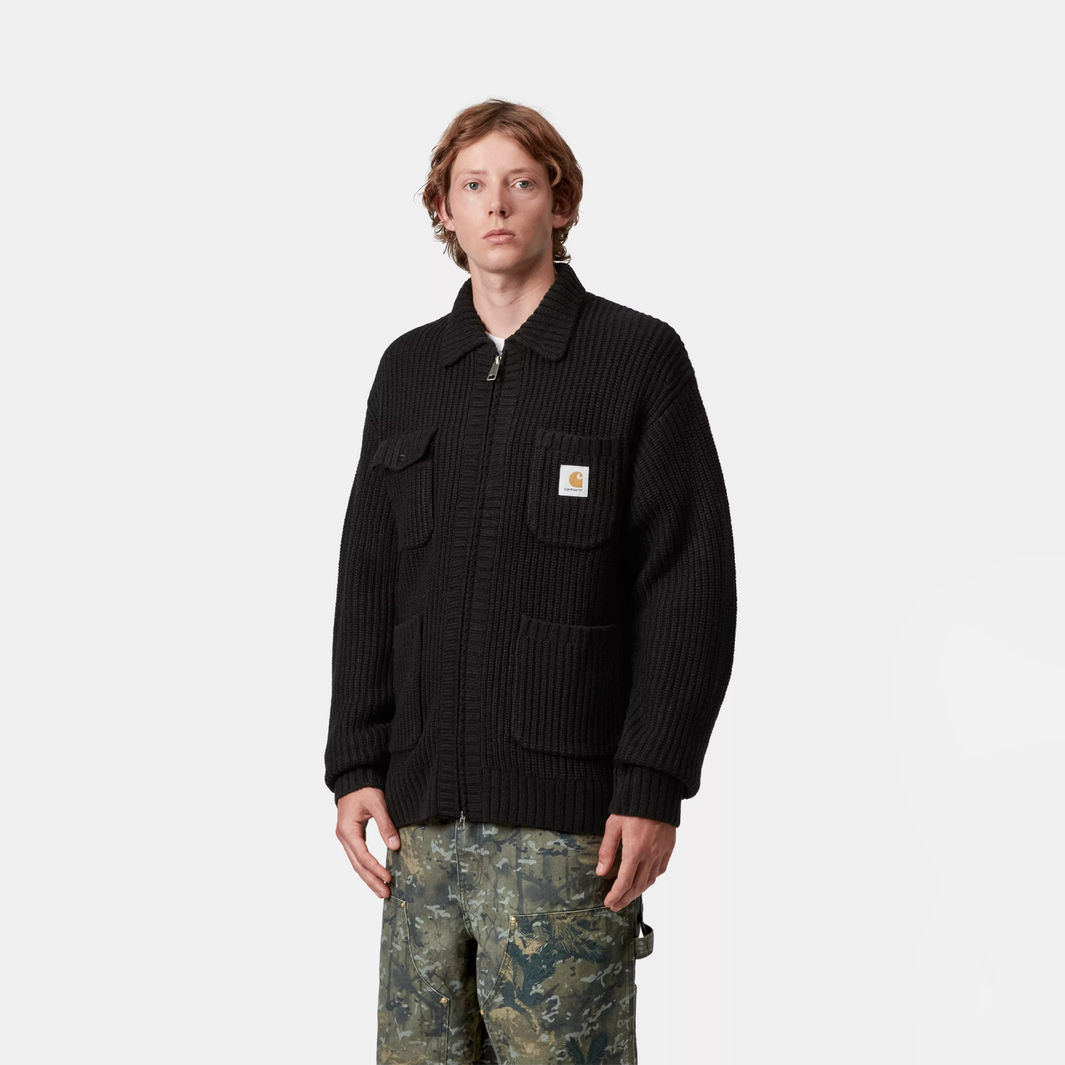 Carhartt WIP Chore Knit Jacket - Black – Stomping Ground
