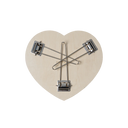 Heart Folding Table - Red/White